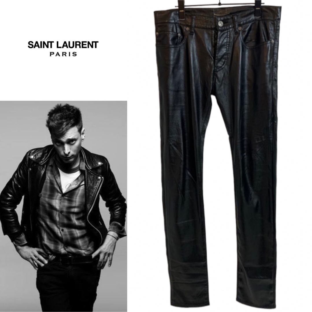 SAINT LAURENT PARIS ブラックデニムパンツ　エディ期