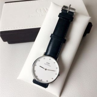 ダニエルウェリントン(Daniel Wellington)の美品♡スワロフスキー34mm(腕時計)