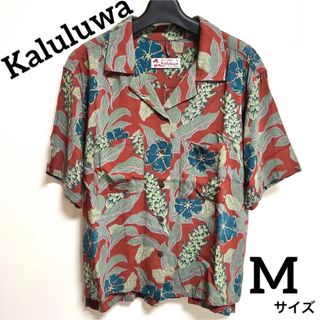 カルルワ(Kaluluwa)のKaluluwa アロハシャツ M 花•ボタニカル 総柄 半袖(シャツ/ブラウス(半袖/袖なし))