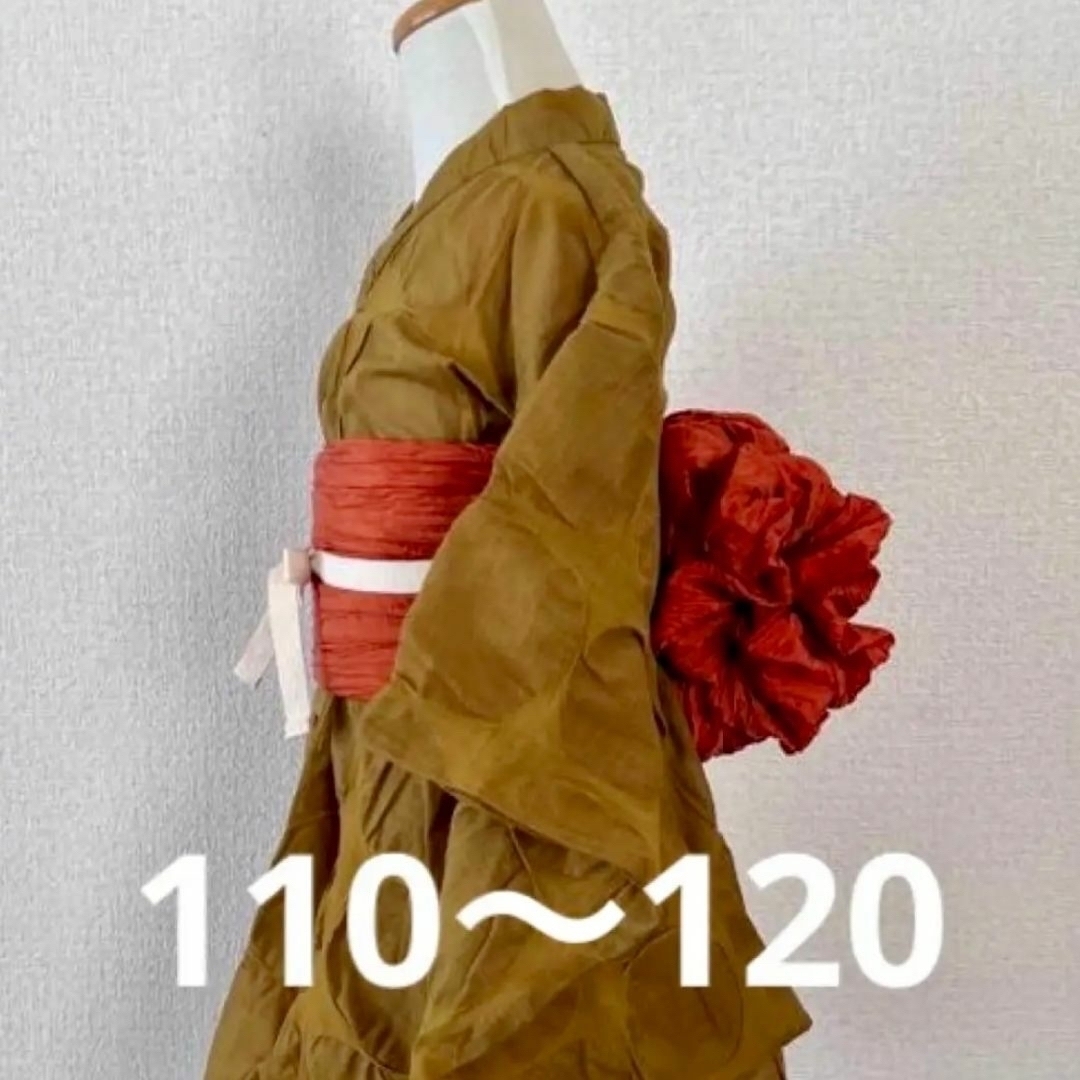 フレア浴衣■新作フレア浴衣　120　ノビリティリップル　兵児帯セット　浴衣ワンピース　浴衣