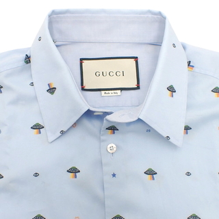 Gucci - グッチトップス カジュアルシャツ コットン ライトブルー水色 