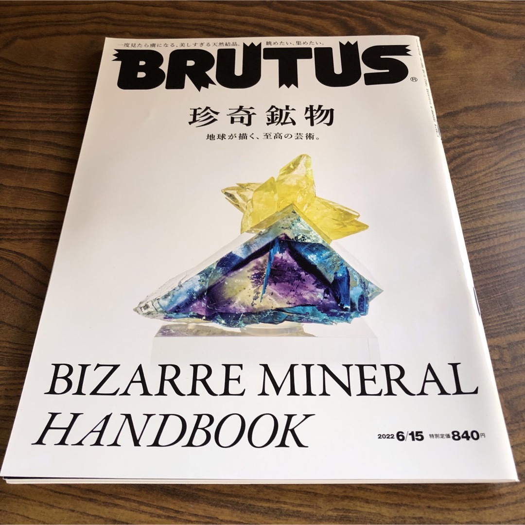 6/15号　BRUTUS　専門誌　(ブルータス)　珍奇鉱物2022年