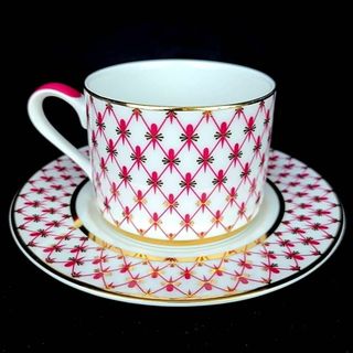 ☆良品 ◇ インペリアルポーセリン ロモノーソフ ピンクネット カップ