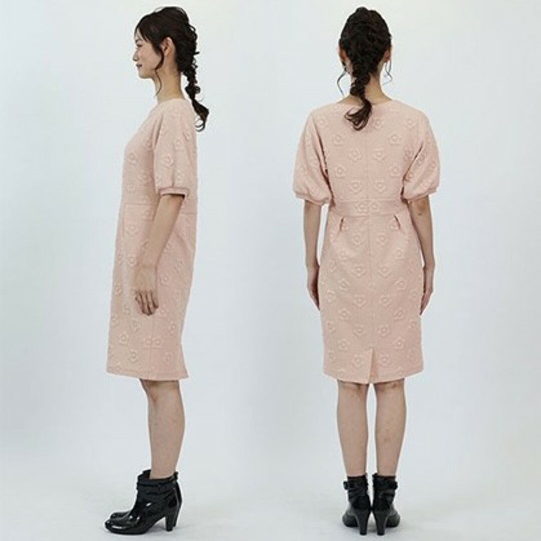 新品・タグ付き！　ＭＡＲＹ　ＱＵＡＮＴ　襟元刺繍・裾ファスナー　七分袖ワンピース