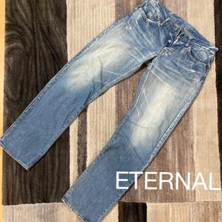 美品！ETERNAL ユーズドダメージ加工デニムカバーオール！日本製！