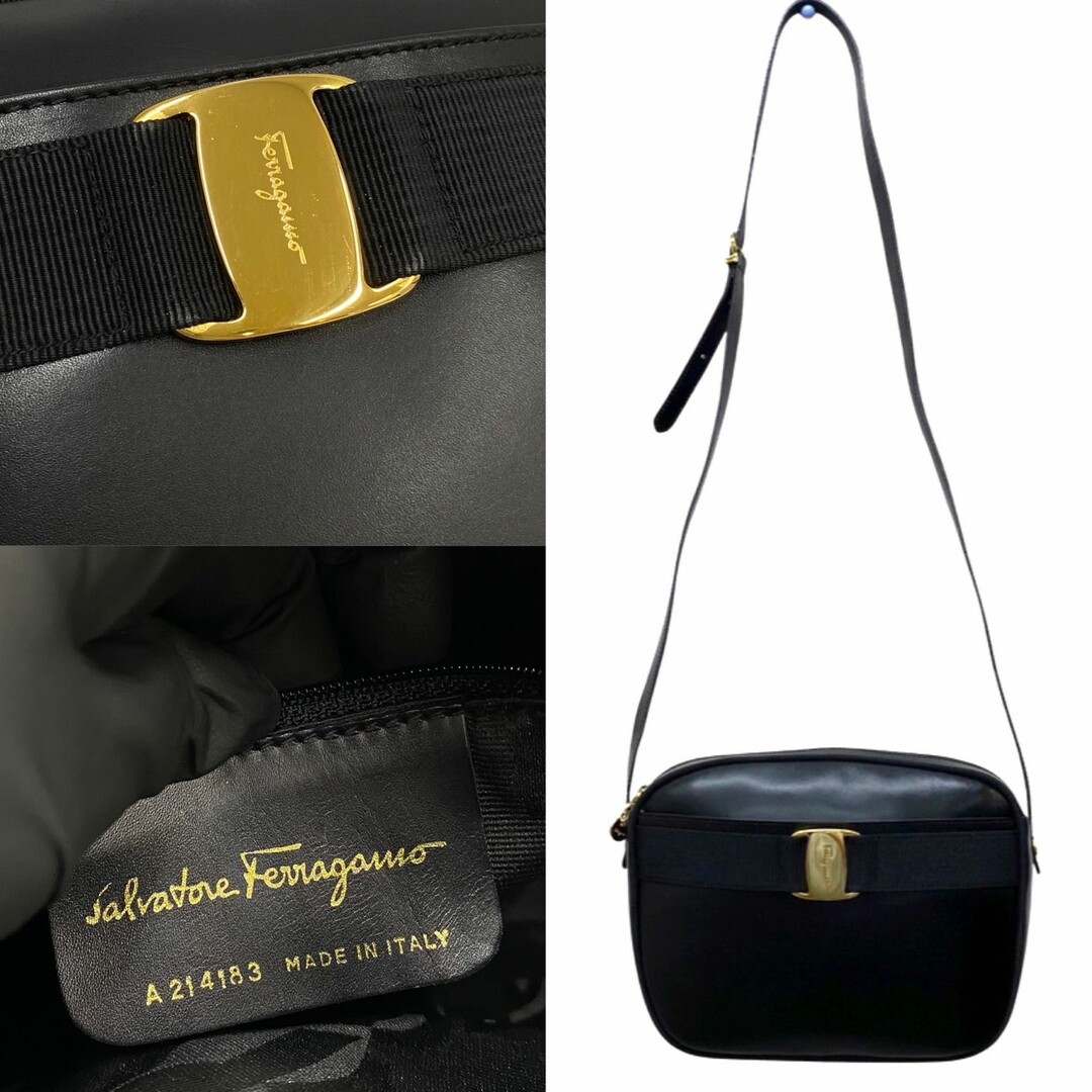 極 美品 Salvatore Ferragamo サルヴァトーレフェラガモ ヴァラリボン