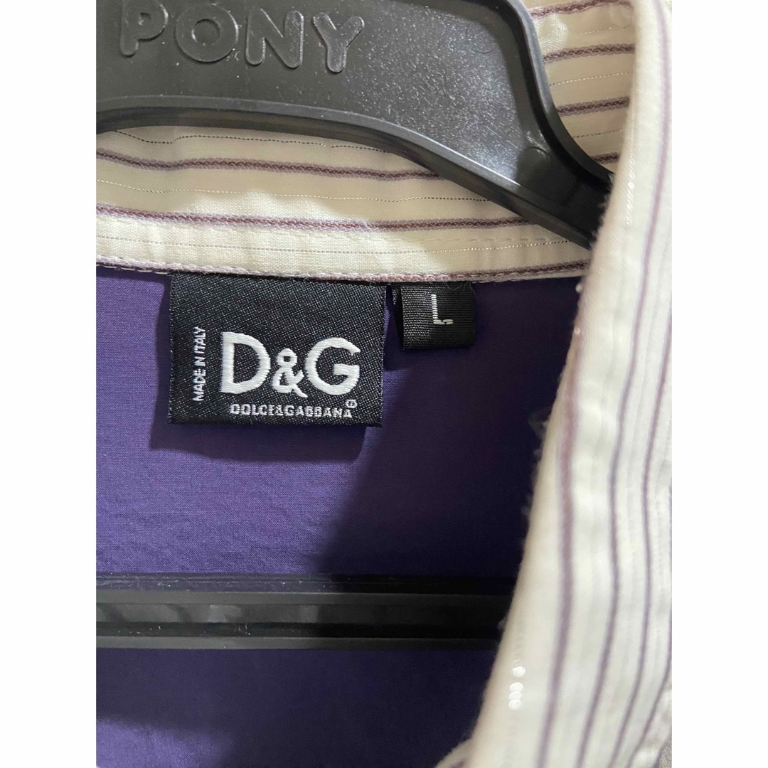 D&G(ディーアンドジー)のドレスシャツ　D&G サイズＬ メンズのトップス(シャツ)の商品写真