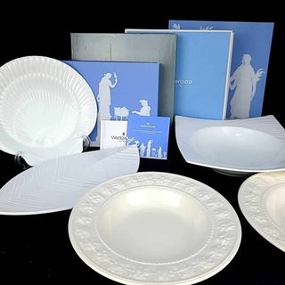 新品 WEDGWOOD ウェッジウッド ホワイト お皿 プレート 4枚セット