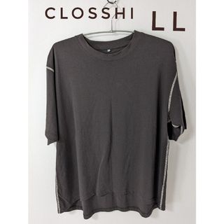 シマムラ(しまむら)のCLOSSHI クロッシー しまむら 配色 ステッチ 半袖 Tシャツ LL XL(Tシャツ(半袖/袖なし))