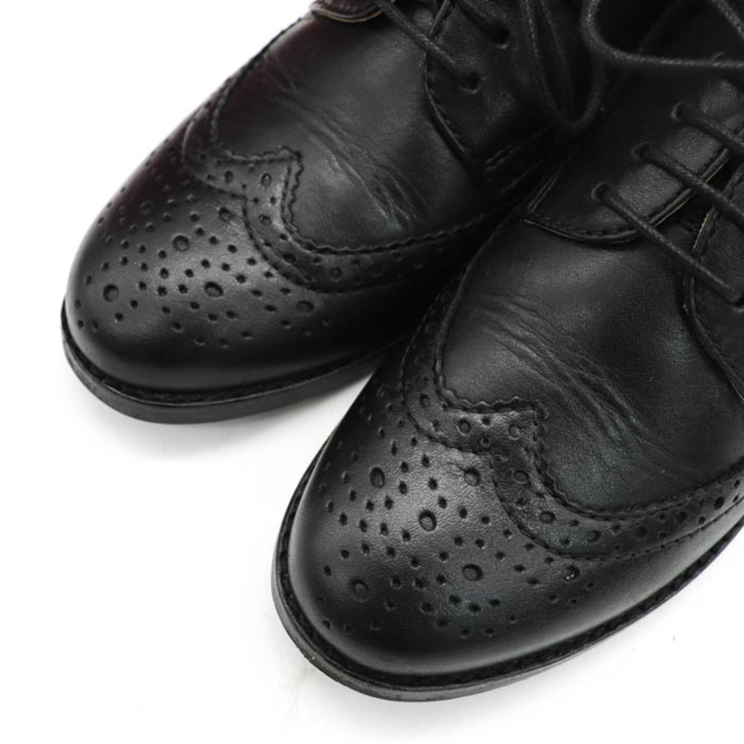 REGAL(リーガル)のリーガル ドレスシューズ 良品 ウィングチップ 外羽根 本革レザー レースアップ ブランド 革靴 黒 レディース 22cmサイズ ブラック REGAL レディースの靴/シューズ(ローファー/革靴)の商品写真