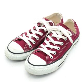 コンバース(CONVERSE)のコンバース スニーカー キャンバス ALLSTAR OX オールスター 1C030 ローカット 靴 レディース 23.5cmサイズ ワインレッド CONVERSE(スニーカー)