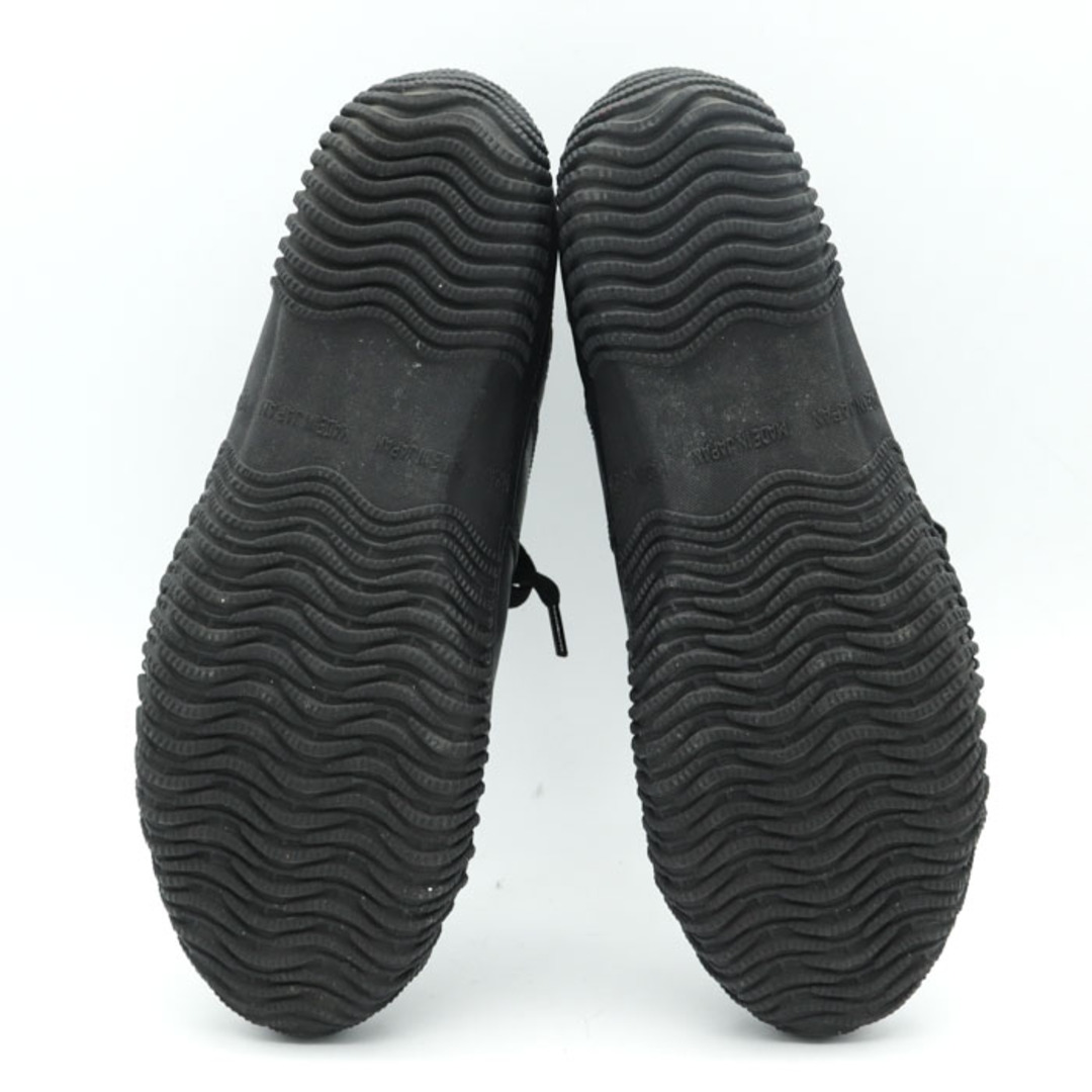 SPINGLE MOVE(スピングルムーブ)のスピングルムーブ スニーカー レザー ハイカット サイドジップ ゴム紐 シューズ 靴 レディース メンズ SSサイズ ブラック SPINGLE MOVE メンズの靴/シューズ(スニーカー)の商品写真