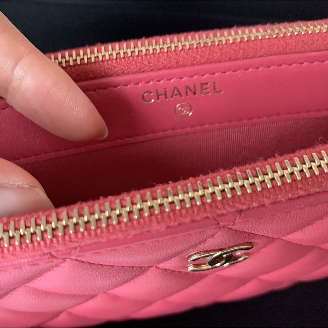 CHANEL - CHANEL シャネル チェーンウォレット ローズピンク CHANEL - CHANEL シャネル チェーンウォレット ローズピンク