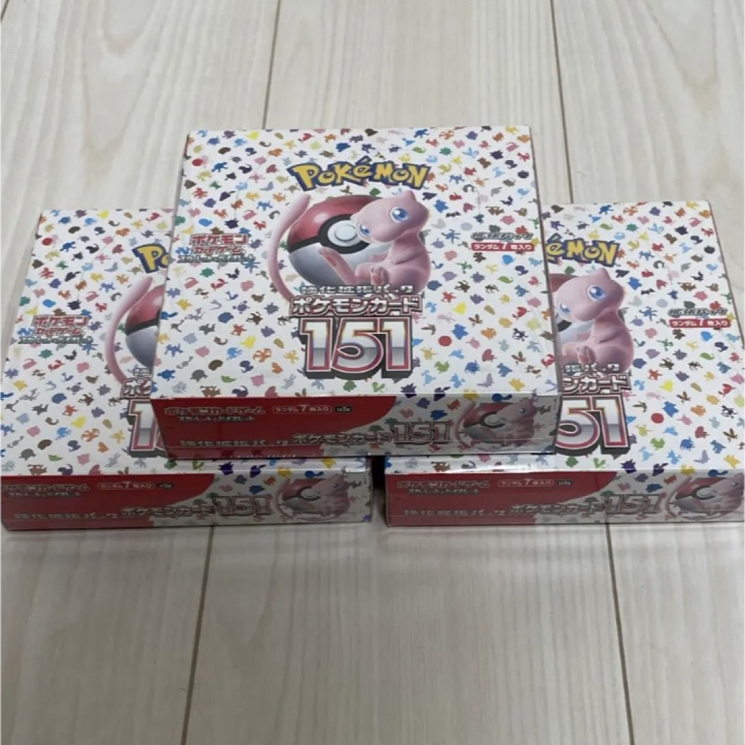 ポケモンカード 3box シュリンクあり 151 強化拡張パック