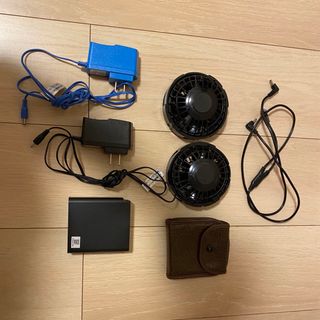 空調服スターターキット　ブラック　FANBT2BBOX　(扇風機)