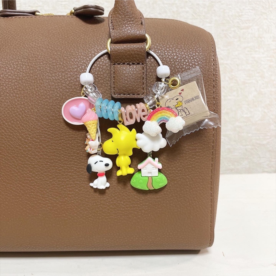 SNOOPY(スヌーピー)のぼくの大好きな親友🐶🐥🌈💕 キーホルダー ハンドメイドのアクセサリー(キーホルダー/ストラップ)の商品写真