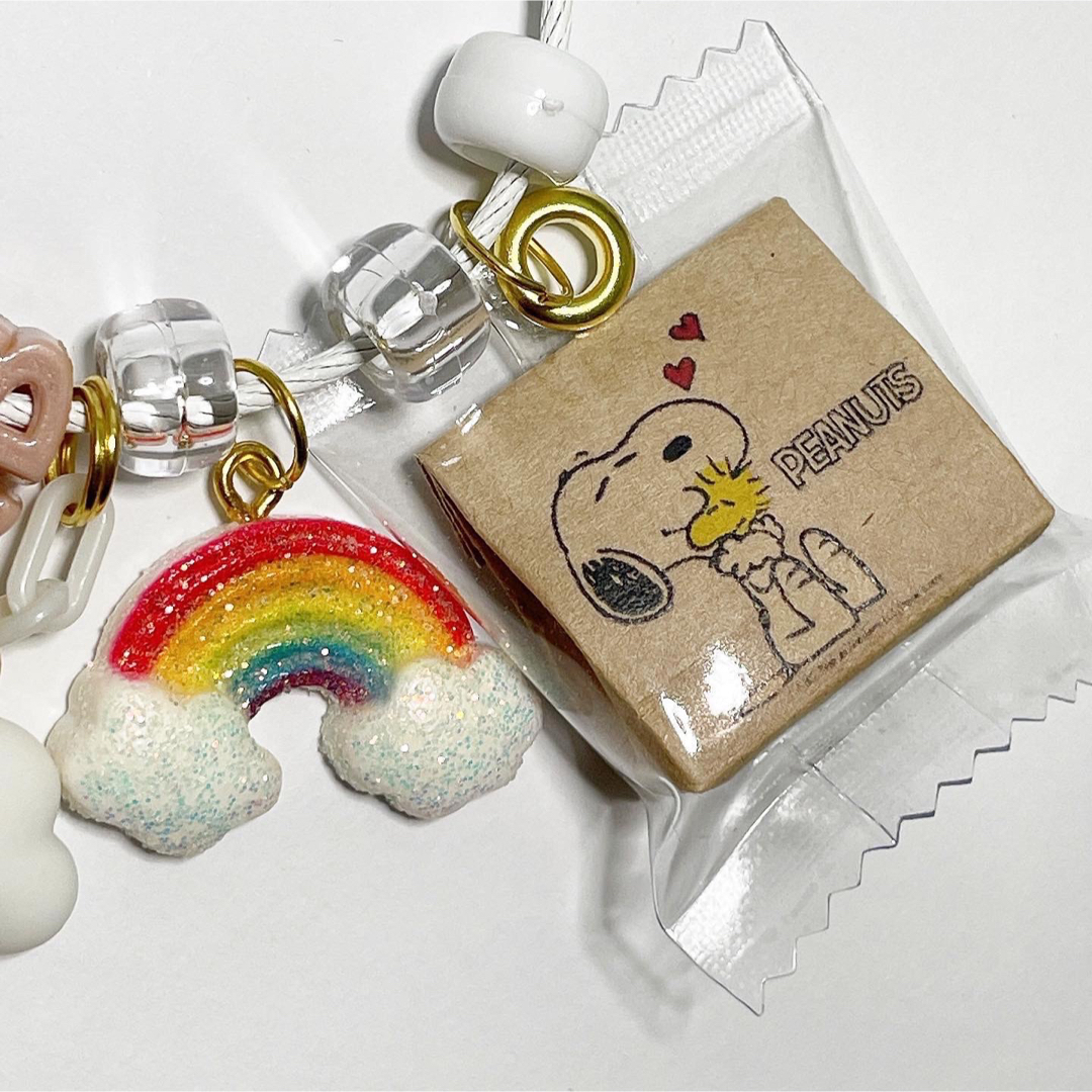 SNOOPY(スヌーピー)のぼくの大好きな親友🐶🐥🌈💕 キーホルダー ハンドメイドのアクセサリー(キーホルダー/ストラップ)の商品写真