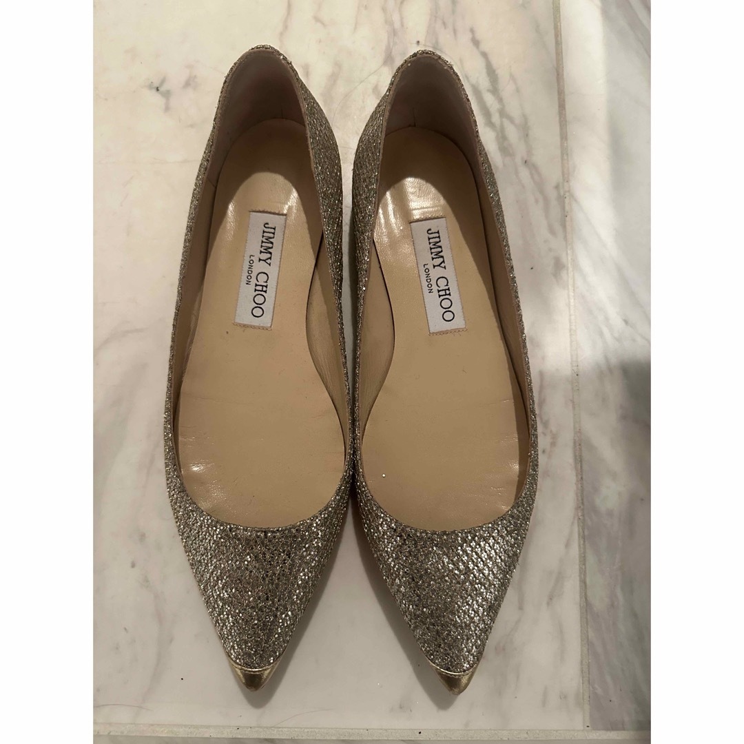 JIMMY CHOO フラットシューズ | フリマアプリ ラクマ