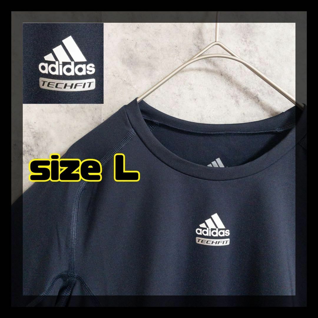 adidas(アディダス)の【美品・クリーニング済】adidas　Tシャツ　サイズL　スポーツウェア メンズのトップス(Tシャツ/カットソー(半袖/袖なし))の商品写真