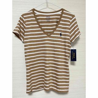 ポロラルフローレン(POLO RALPH LAUREN)のPOLO ラルフローレン　Tシャツ　小さめサイズ　Vネック　米国購入　新品(Tシャツ(半袖/袖なし))