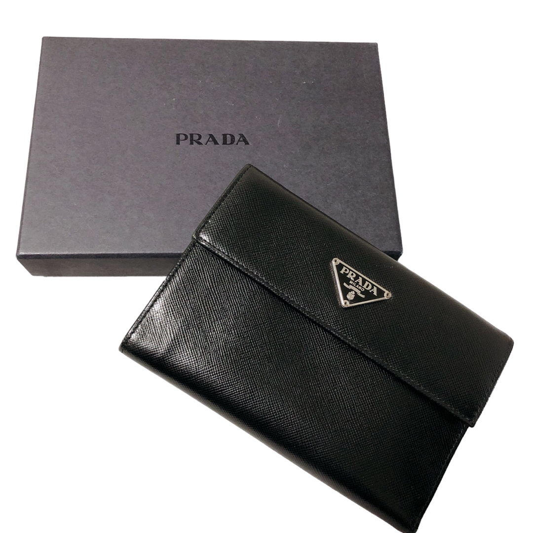 お買い得アイテム PRADA プラダ 三つ折り財布 ポートフォリオ