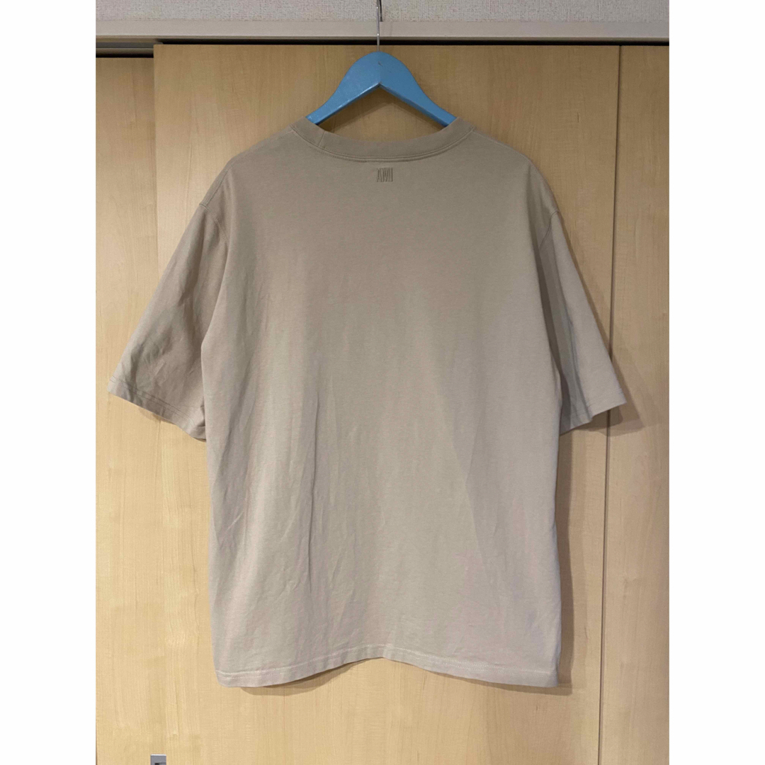 ami(アミ)の着丈72cm【良品】AMI アミアレクサンドルマティッシュ　Tシャツ　ベージュ メンズのトップス(Tシャツ/カットソー(半袖/袖なし))の商品写真