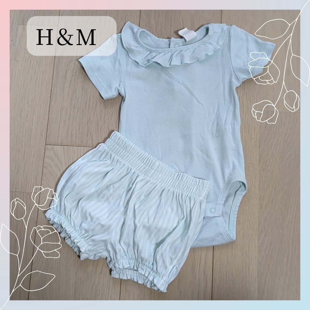 H&M(エイチアンドエム)の❁H＆M コットン2アイテムセット❁ キッズ/ベビー/マタニティのベビー服(~85cm)(その他)の商品写真