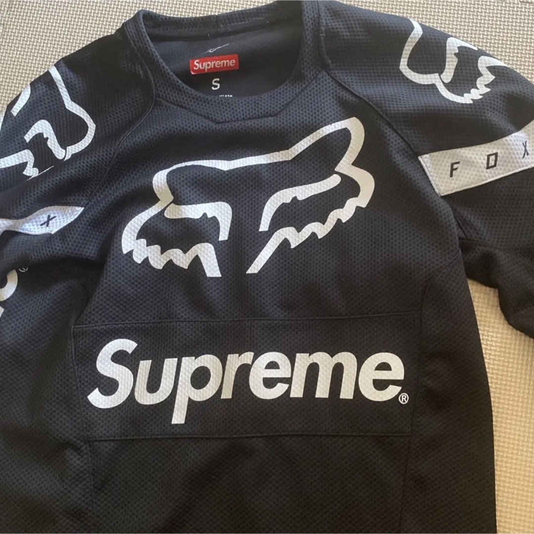 Supreme FOX Moto Racing Jersey Top 黒Sサイズ - Tシャツ/カットソー