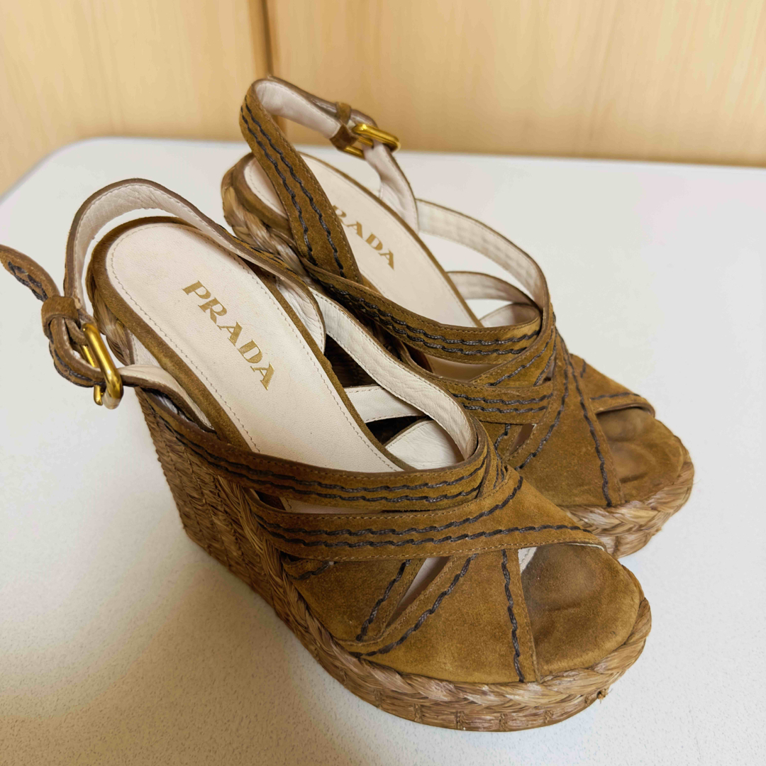 PRADA - PRADA プラダ ウェッジソール サンダルの通販 by ♡Vestiti