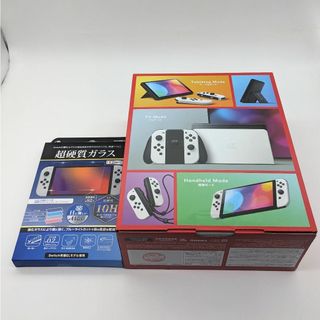 任天堂 - 新品未使用 Nintendo Switch有機EL WH 液晶保護フィルム付の ...