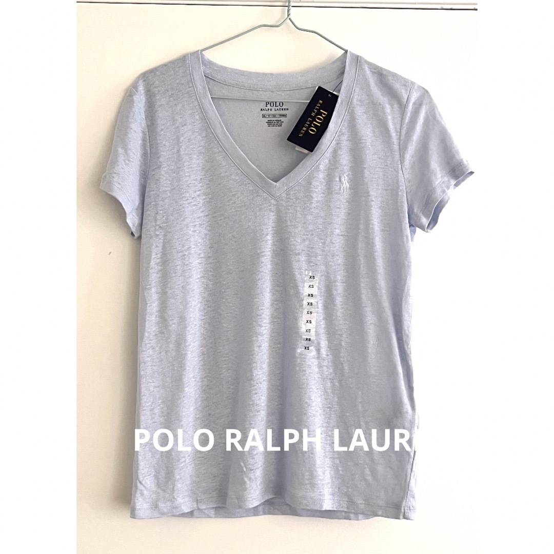 POLO ラルフローレン　Vネック　Tシャツ　2枚セット　リネン　米国購入　新品