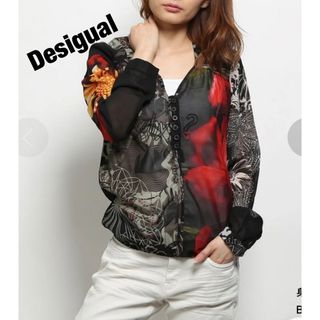 デシグアル(DESIGUAL)のデジグアル Desigual シースルー 総柄シャツ(シャツ/ブラウス(長袖/七分))