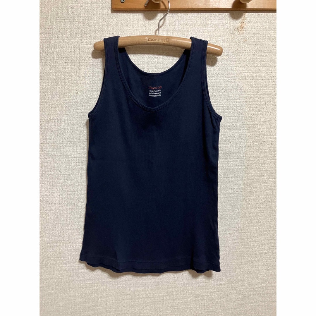 SIMPLE LIFE(シンプルライフ)のSIMPLE LIFE シンプルライフ　タンクトップ　ノースリーブ　カットソー レディースのトップス(タンクトップ)の商品写真