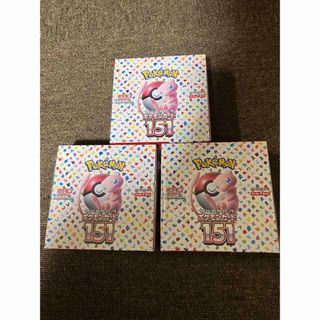 ポケモン(ポケモン)のポケモンカードゲーム　ポケモン 151 シュリンク付き 3BOX(Box/デッキ/パック)