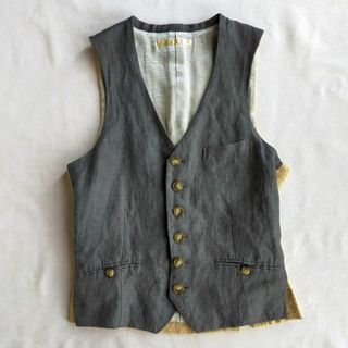 DUCK AND COVER DUCK and COVER 麻袋 再構築 ベスト S リメイク 一点