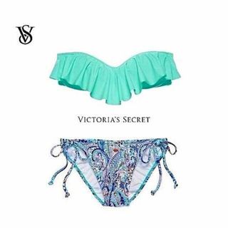 ヴィクトリアズシークレット(Victoria's Secret)の【残1】定価84%off 新品 フラウンスバンドゥービキニset(水着)