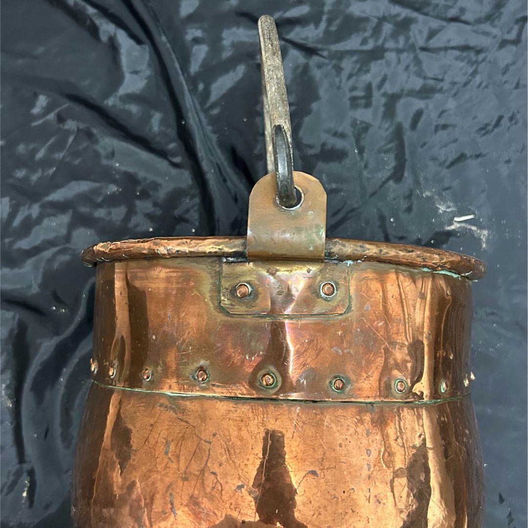銅製 バケツ ポット フランス アンティーク