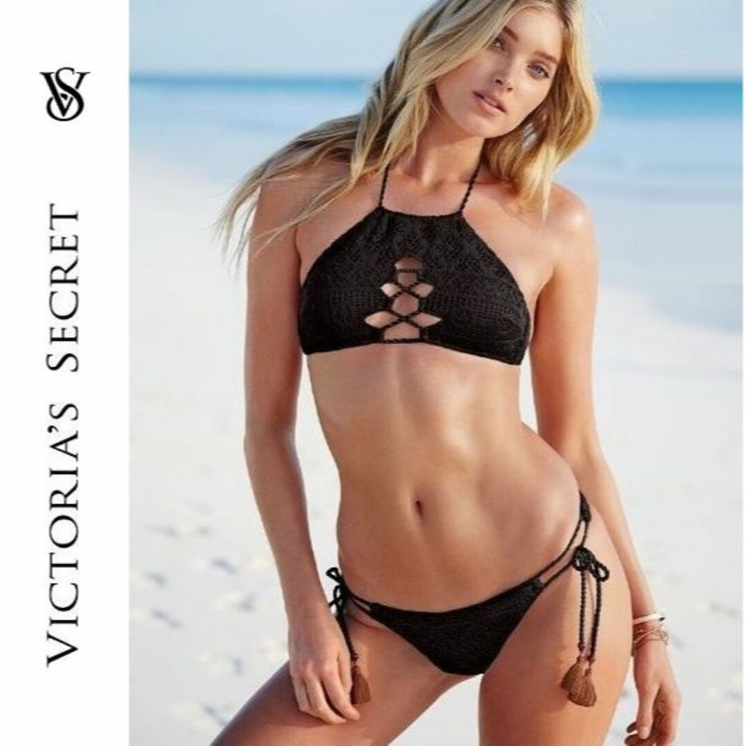 Victoria's Secret(ヴィクトリアズシークレット)の【残1】定価89%off 新品 総レース ハイネックビキニset レディースの水着/浴衣(水着)の商品写真