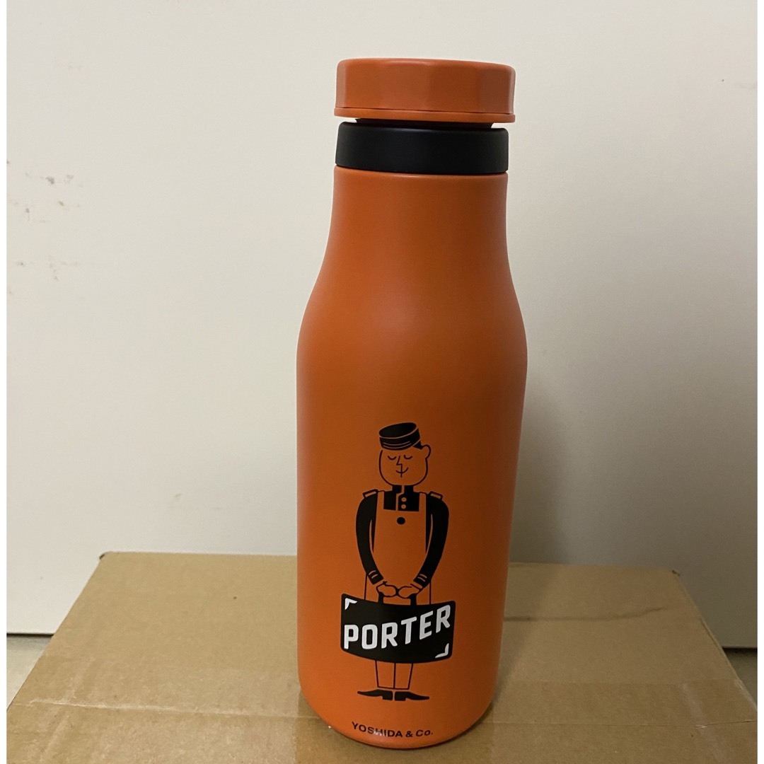 スターバックス  PORTER ステンレスロゴボトル  オレンジ 473ml