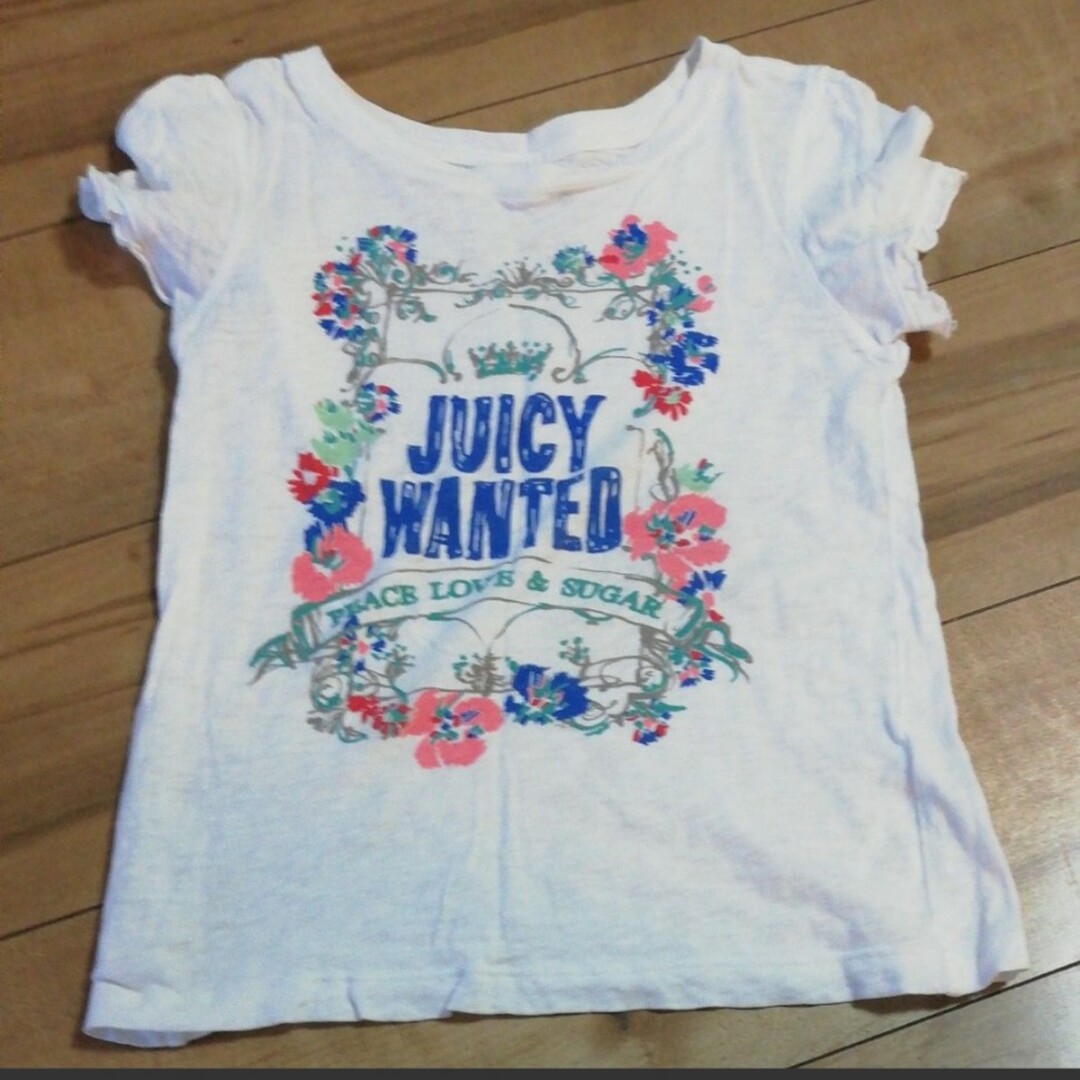 Juicy Couture(ジューシークチュール)のジュシークチュール　 半袖Tシャツ　サイズ6 キッズ/ベビー/マタニティのキッズ服女の子用(90cm~)(Tシャツ/カットソー)の商品写真