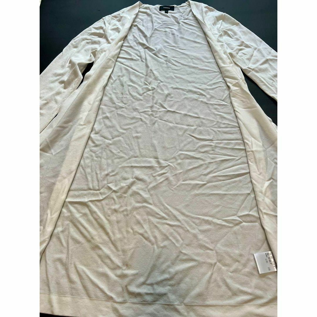 Theory セオリー ロング カーディガン 夏 ホワイト 美品