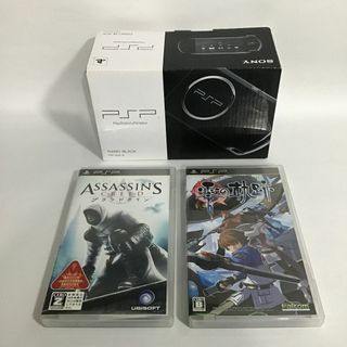 プレイステーションポータブル(PlayStation Portable)のPSP-3000 PSP本体 ソフト2本付き まとめ売り 中古 匿名配送(携帯用ゲーム機本体)