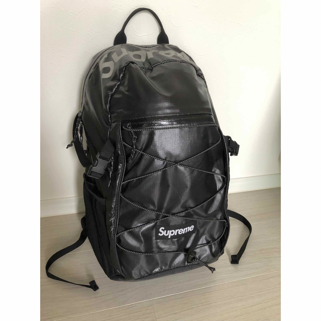 込 SUPREME BACKPACK BLACK バックパック 黒