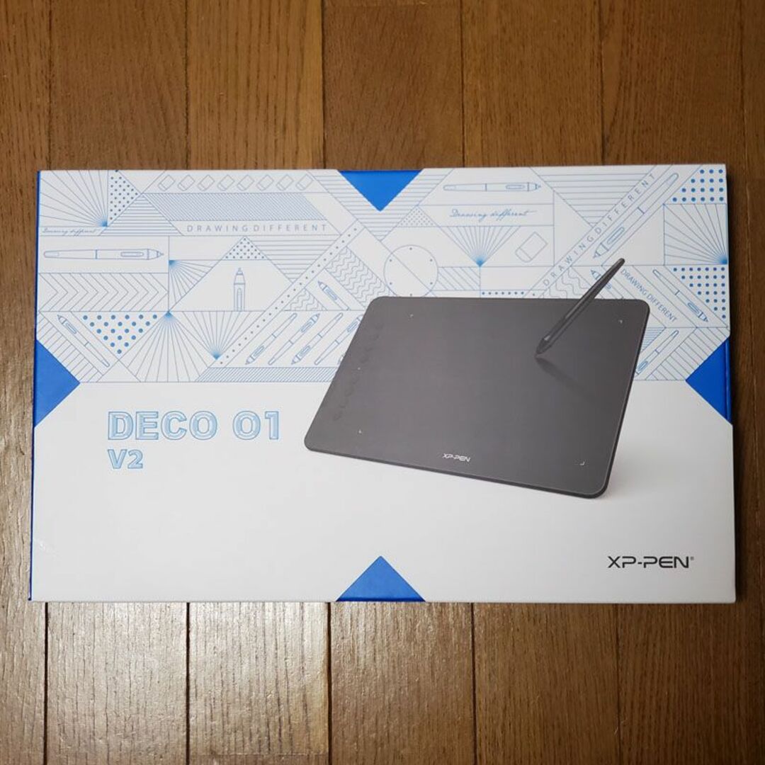 XPPEN(エックスピーペン)の美品 ペンタブレット XPPen DECO 01 v2 スマホ/家電/カメラのPC/タブレット(PC周辺機器)の商品写真