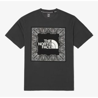 ザノースフェイス(THE NORTH FACE)のノースフェイス Tシャツ 半袖 バンダナ グレー ダークグレー(Tシャツ/カットソー(半袖/袖なし))