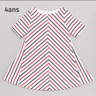 プチバトー(PETIT BATEAU)のプチバトー　トリコロールマリニエールワンピース(ワンピース)