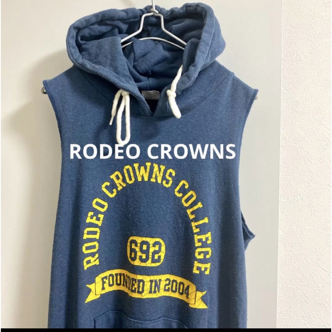 RODEO CROWNS(ロデオクラウンズ)のロデオクラウンズ　マキシワンピース　パイル　フーディー　ノースリ　タンク レディースのワンピース(ロングワンピース/マキシワンピース)の商品写真