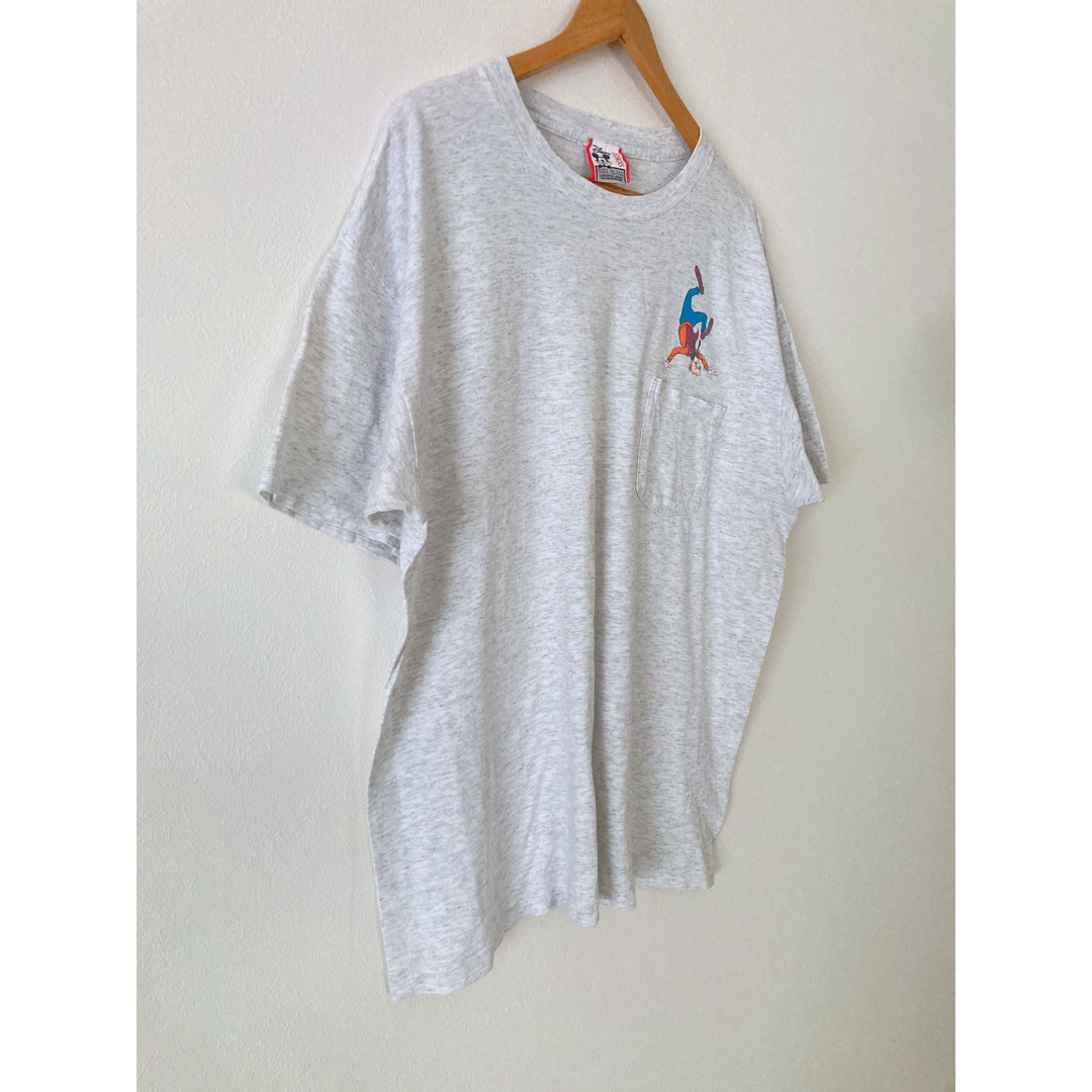 90's古着　Disney ディズニー　Tシャツ　グーフィーT ポケT USA製