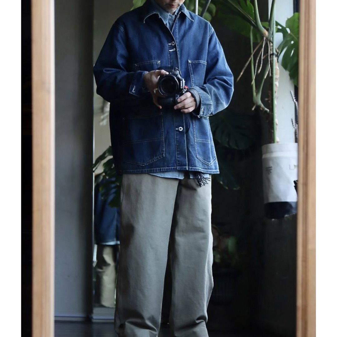 COMOLI(コモリ)のくさなぎ様専用　アプレッセデニムカバーオール　サイズ3 メンズのジャケット/アウター(カバーオール)の商品写真