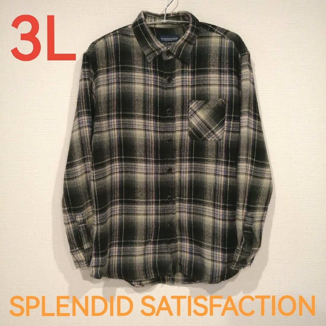 Avail(アベイル)のSPLENDID SATISFACTION メンズチェックシャツ 3L メンズのトップス(シャツ)の商品写真